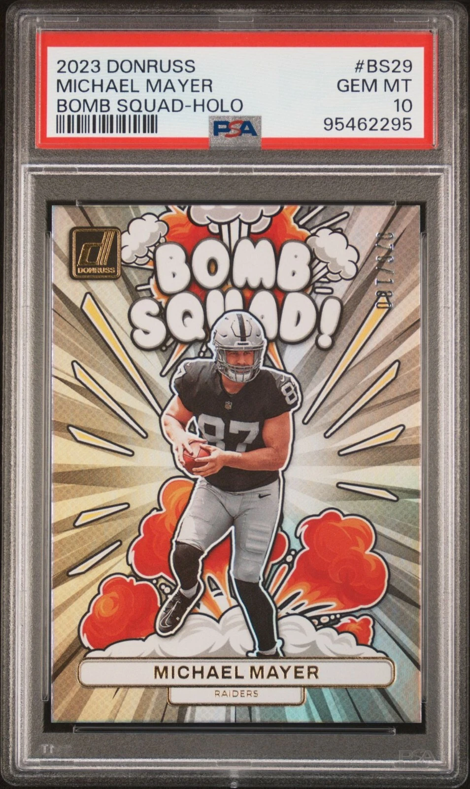 Michael Mayer Panini Donruss Bomb Squad #BS29 Holo