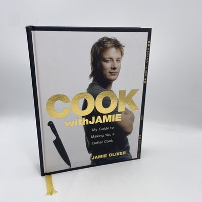 Cook with Jamie by Jamie Oliver Hardcover Cookbook How to Guide Recipes Meals