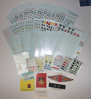 Warhammer 40k Game Workshop Citadel Lot of 37 Transfers and flags Some vintage