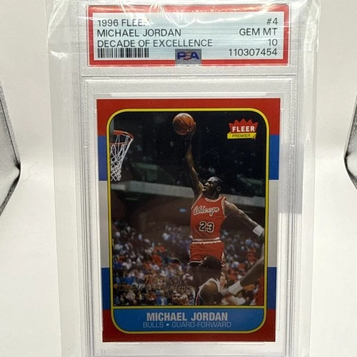 Michael Jordan 1996 Fleer Decade of Excellence PSA 10 Gem Mint