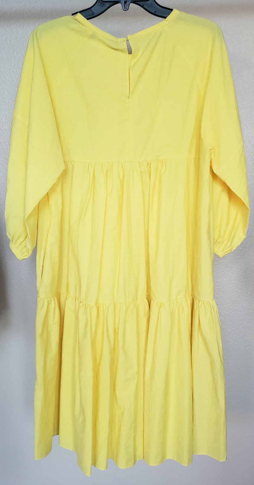 New MaxMara Weekend $575 46IT/fit 12-14US Yellow Multi-Wear Techno Cotton Dress image 6