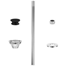 Toilet Flusher Replacement Kit Pipe Fittings Tank Button Rubber Flange Gasket