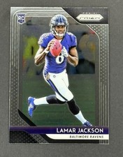 2018 Panini Prizm - Lamar Jackson - Rookie Card #212 Ravens MVP. rookie card picture