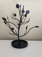 Black Jewelry Tree, Stand Display organizer For Earrings And Bracelets.