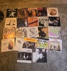 Vtg Lot of 22 45 Singles Records w/ Picture Sleeves 80s New Wave Van Halen Cars