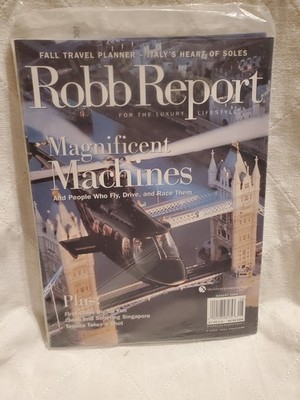 SEALED Lot Of 2 Magazines - The Robb Report And Showcase Magazines August 2000
