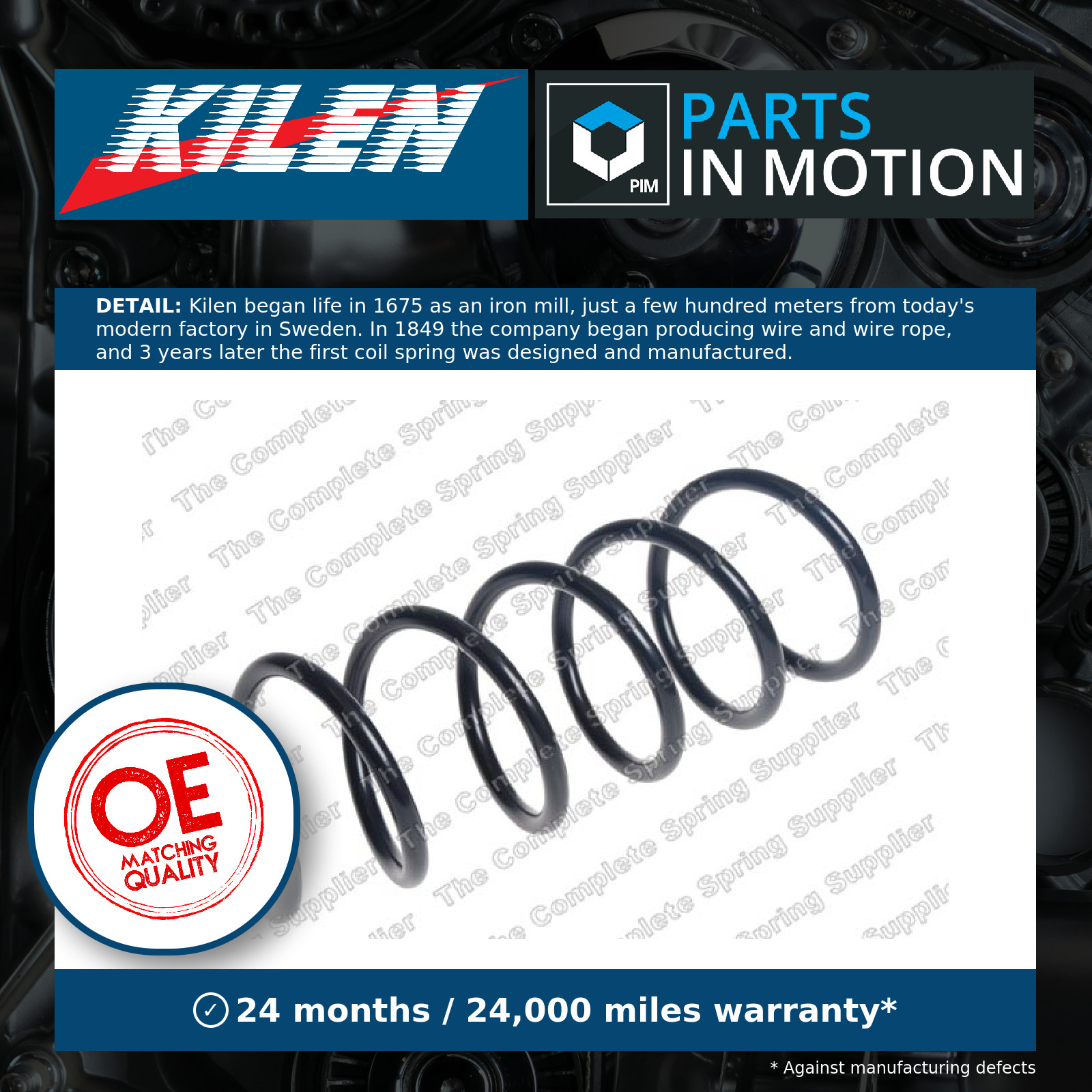 22891313 Front Coil Spring Single Suspension Replacement Spare Part By Sachs - Image 4