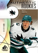 2024-25 SP GAME USED GOLD PARALLEL ROOKIE WILL SMITH RC /149 SAN JOSE SHARKS