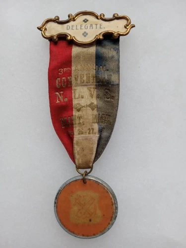 FLINT MICHIGAN NLVS CIVIL WAR VETS GAR LIKE GRAND ARMY REPUBLIC REUNION RIBBON