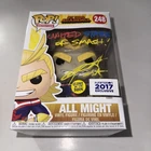 Funko Pop! My Hero Academia - All Might - (Glow) 2017 Funimation Signed Hard Stk