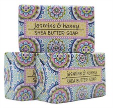 Greenwich Bay - 6.5 oz Garden Shea Butter - 3 Bar Soaps - Jasmine  Honey