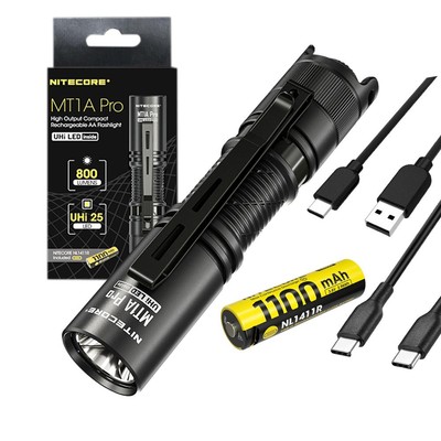 Nitecore MT1A PRO High Output Compact Rechargeable AA Flashlight -800 Lumens w/ 