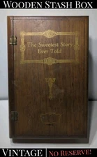 ✨VINTAGE✨Trinket Box Lg Faux Book Hidden Secret Stash Storage The Sweetest Story