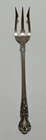 Old Antique Pat 1899 Gorham Sterling Silver Pickle/Olive Fork Flower Rose 13.57g