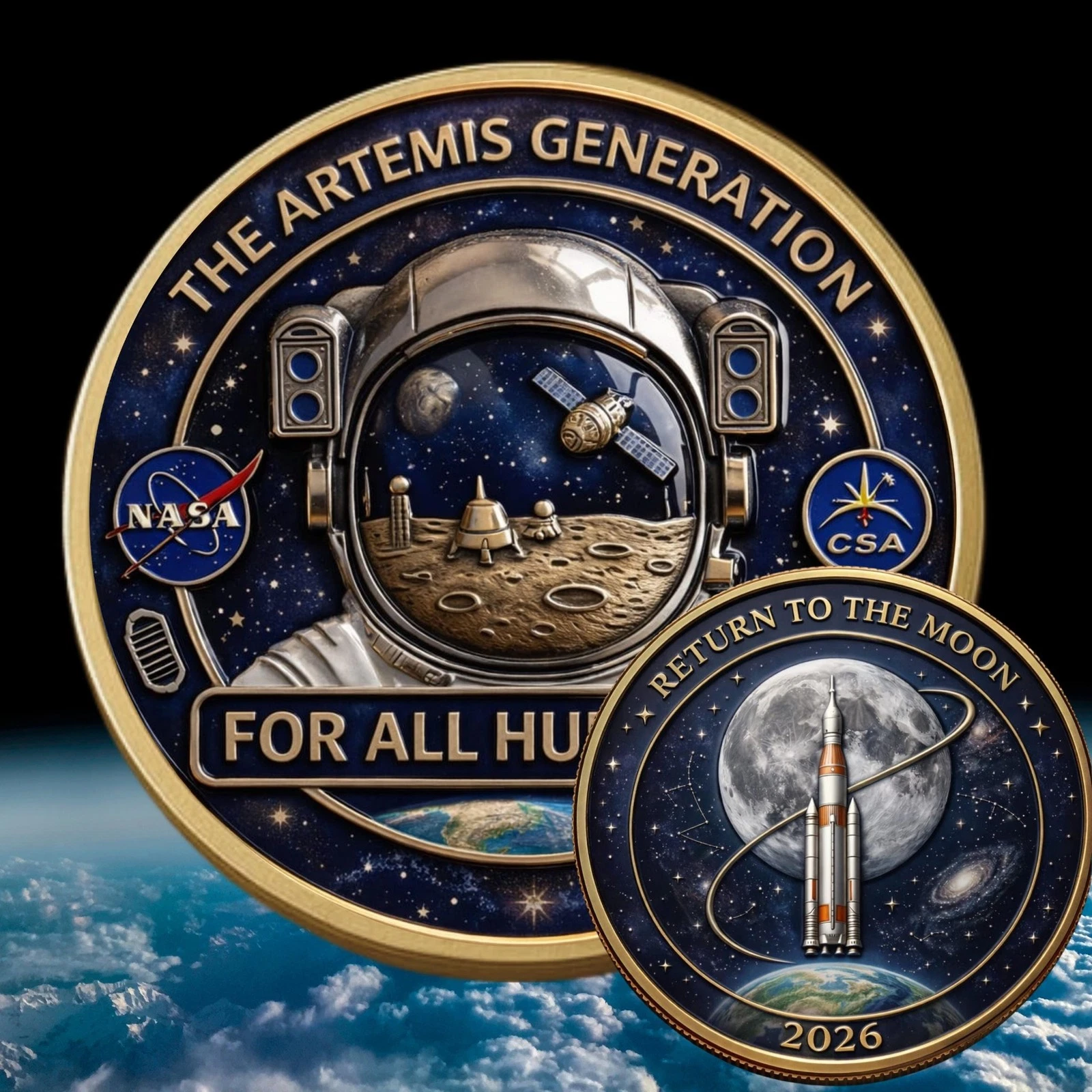 Artemis Moon Coin Return To The Moon 2026 Space Collectible Gift