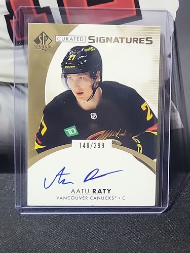 2023-24 SP Authentic Curated Signatures Aatu Raty /299