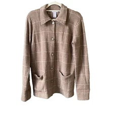 Womens Cardigan Size Small Lambswool Casual Grandma Core Preppy Office Sweater 