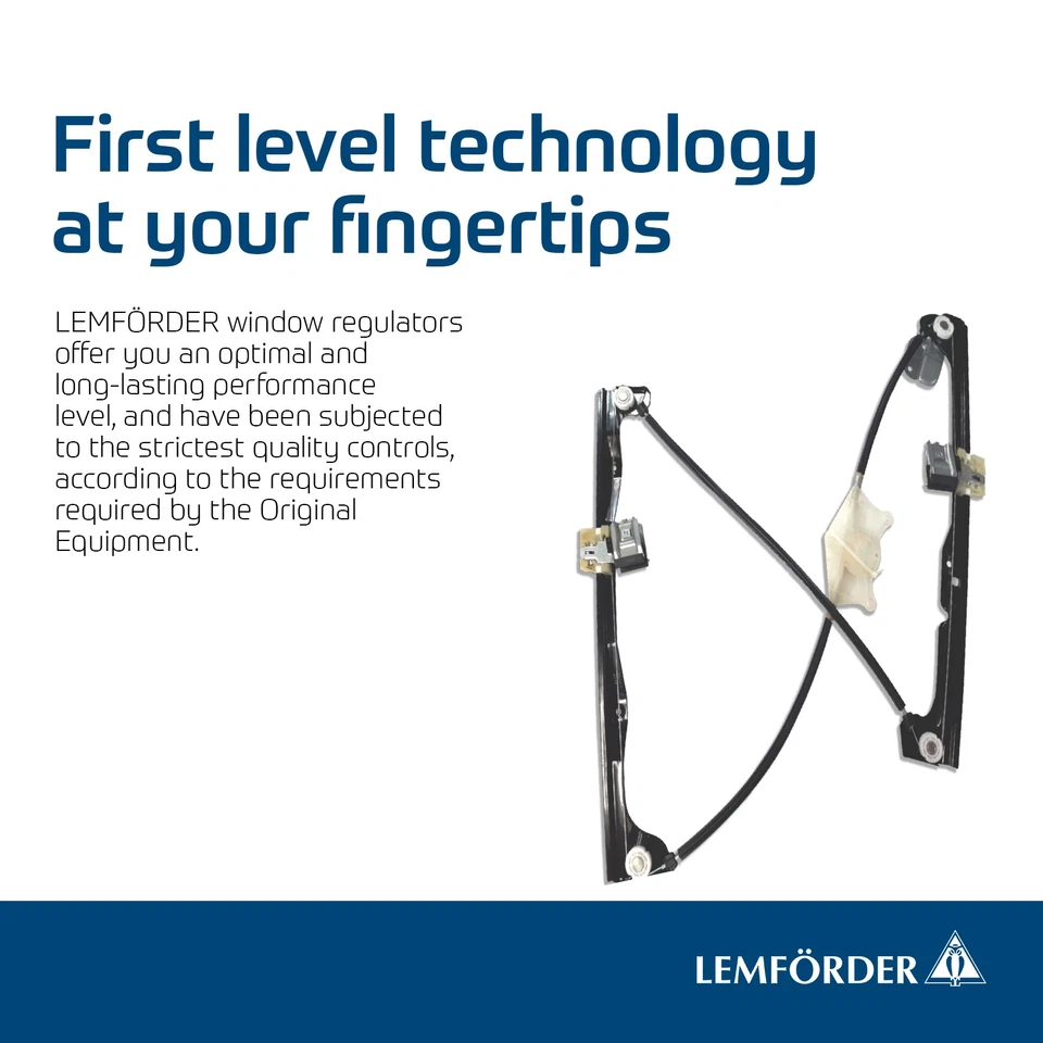 Front Left Window Regulator for Volkswagen EuroVan 1995 LEMFÖRDER 64.30023.0 - Image 4 of 4