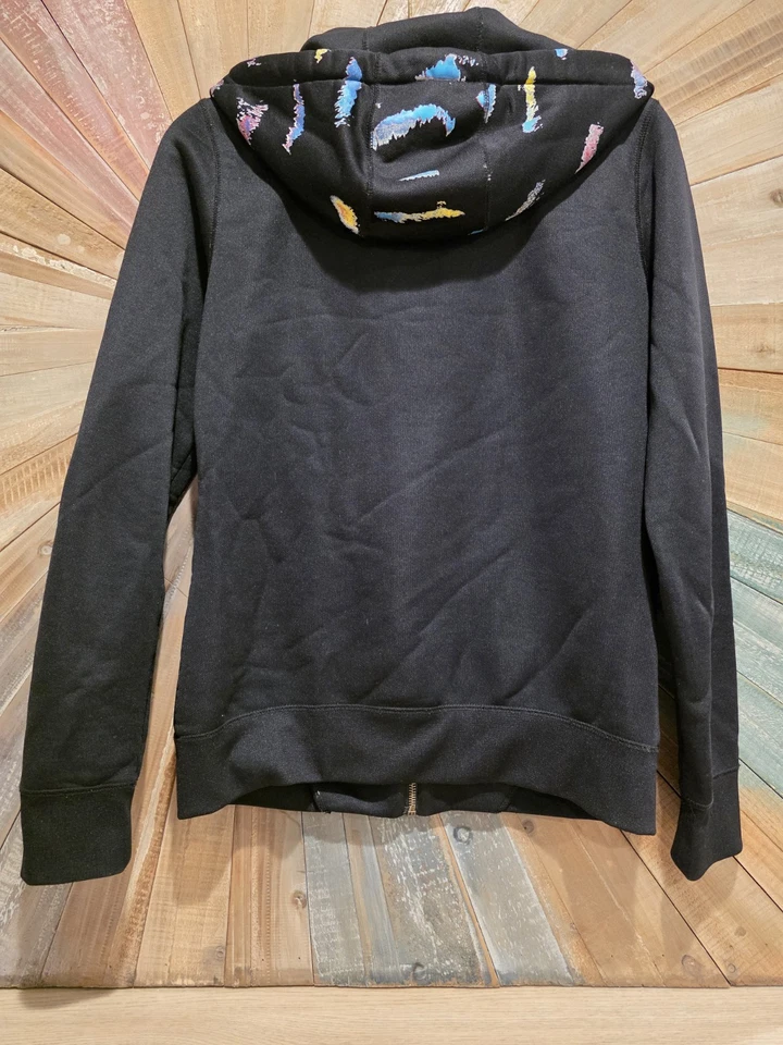 Volcom “Color Me Tiger” Full-Zip Hoodie – Women’s Small – Black Colorful Graphic - Image 4 of 4