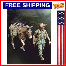 1/35 Scale Die-Cast Resin Figure Model Kit WWII British Special Force Soldier...