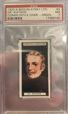 1923 Turf Cigarettes Conan Doyle Characters Dr John Watson PSA 7 Holmes Pop 3!