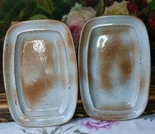 2 ANCIENS RAVIERS GRÈS DU MARAIS FRANCE 15 X 22,5 CM