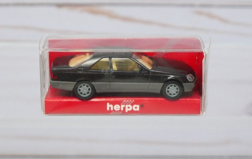 Herpa 031134, Mercedes Benz 600SEC 2 puertas cupé, marrón metálico, escala 1/87 HO | Zustand: New