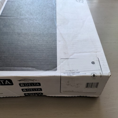 #ad Delta Faucet Stryke Widespread 3 Hole Metal Drain 35776 BLMPU DST $135.00