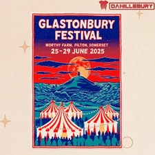 Glastonbury Festival 2025 Worthy Farm Concert Poster