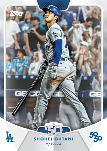 2024 Topps 50/50 Shohei Ohtani #100 PSA 8