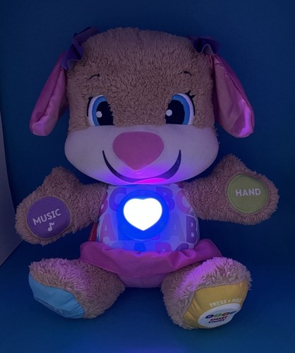 Fisher Price Laugh and Learn Smart Stages Sis Puppy Toy Plush Pink Baby Working - Picture 14 of 14
