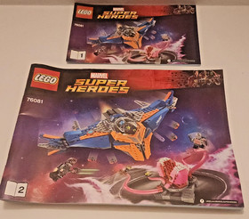 LEGO Marvel Superheroes 76081 Instruction Manual(s) ONLY Booklet 1 & 2