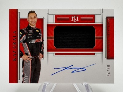 2020 National Treasures KAZ GRALA Race Gear Graphs Patch Auto /25 #RGGKG