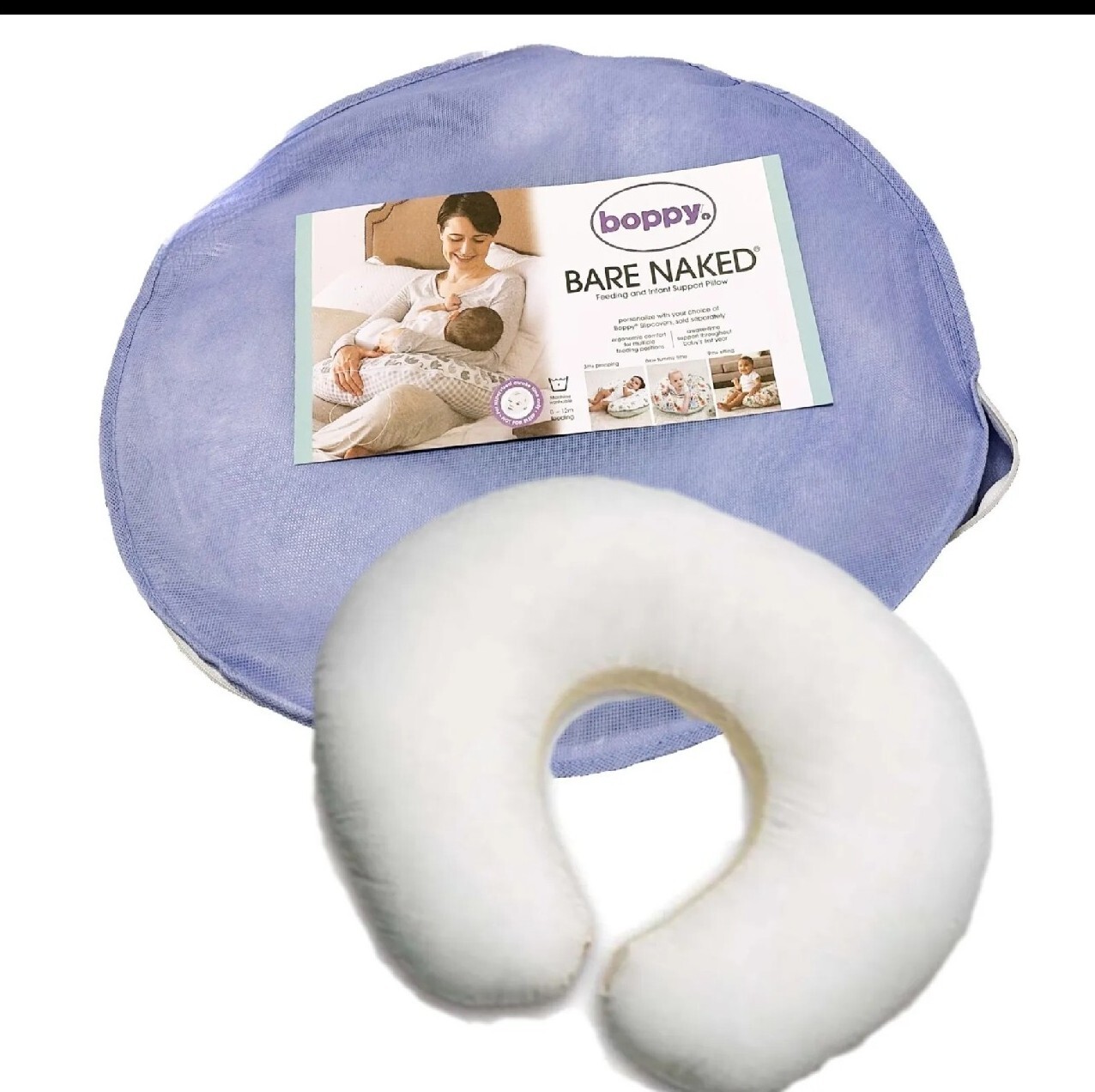 Boppy Bare Naked Feeding and Infant Support Pillow, Ergonomic Nursing Pillow-image