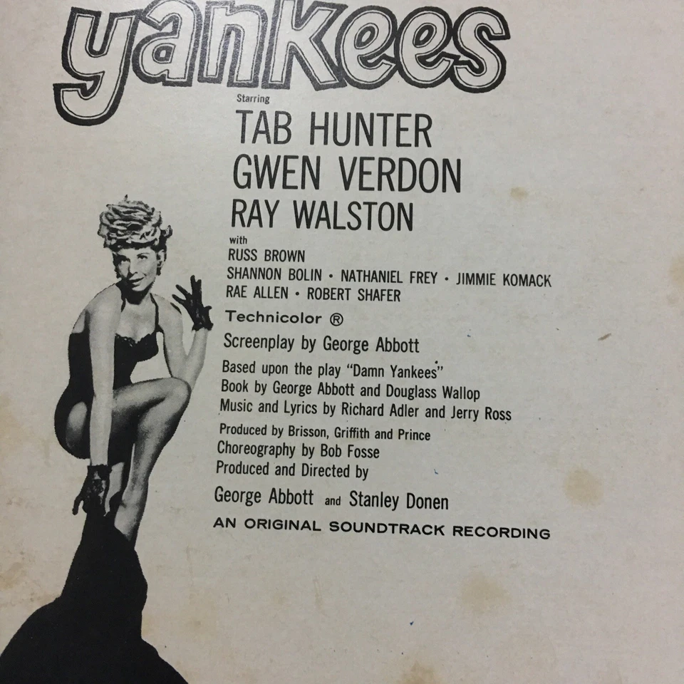 Damn Yankees Original Movie Soundtrack 12 Track Vinyl Record LP LOC-1047 - Image 4 of 4