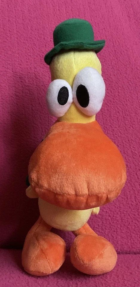 "Bandai Pocoyo Pato Pato Amarillo con Tambor y Chirrido Juguete de Peluche Suave 9"" 2006" Foto 4 de 4