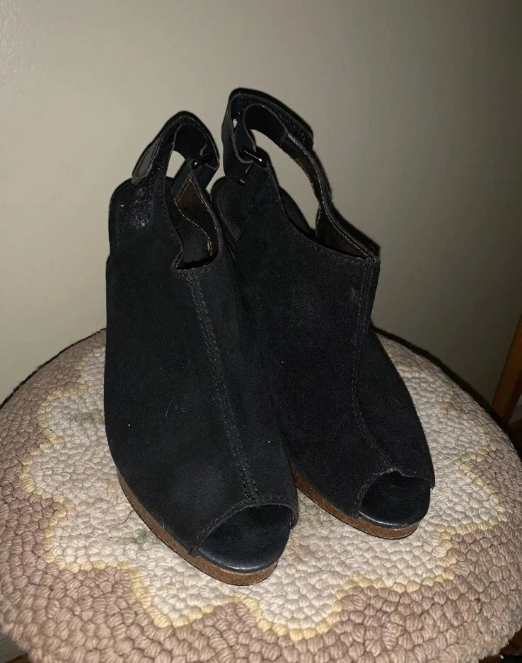 APEPAZZA Tacones Altos Cuero Genuino Gamuza Cordones Plataformas Corcho Talla 10 ❤️ Foto 4 de 4