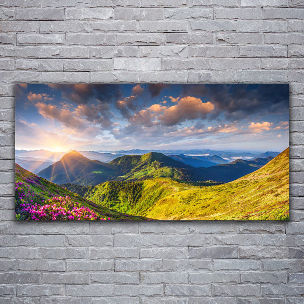 Photo sur toile 120x60 paysages de montagnes pour sublimer la décoration de votre salon