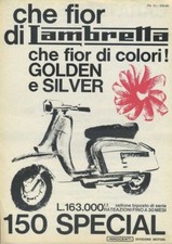 DEPLIANT BROCHURE INNOCENTI LAMBRETTA 150 SPECIAL (E1)