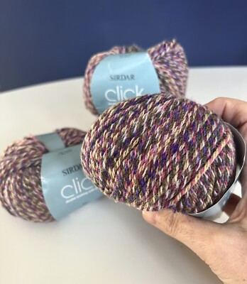 Sirdar Click DK yarn in Seashell #182, Wool & Acrylic, 50g/164yd. ea., Lot of 4