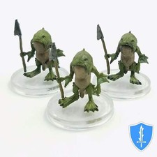 Locathah x3 - Snowbound 25 D D Icons Realms Fish-men Miniature