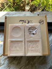 Lot. 04 Sapone di Marsiglia 300gr. Extra Puro 72% Olio Originale Bianco Vegano