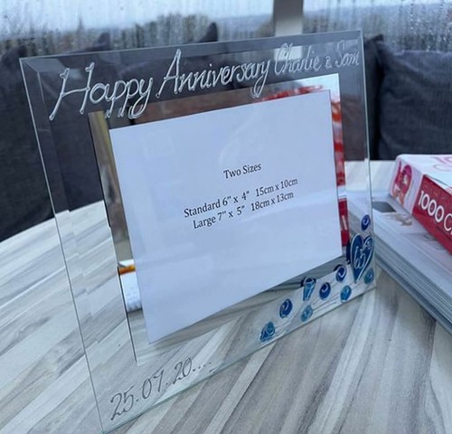 Personalised/Non Personalised 65th Anniversary Frames Land 3 Designs/2 Sizes - Picture 10 of 18