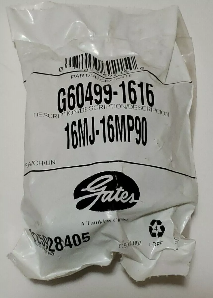 Gates - G60499-1616 - 16MJ-16MP90 - Male Flare to Male Pipe - 90 