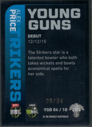 2020/21 CA Traders Cricket Young Guns (Black) individual Card Sale only Nr-Mint - Picture 10 of 28