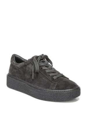 $330Vince Neela Lace-up Platform Sneaker Pewter LACE UP