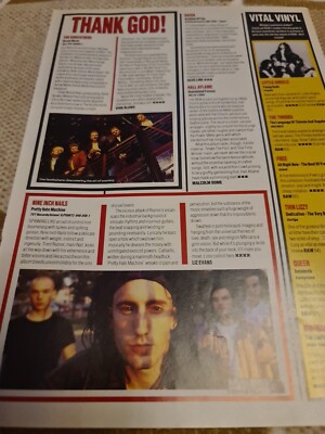Vintage TRENT REZNOR NINE INCH NAILS PRETTY HATE MACHINE A4 POSTER RAW CLIPPING 