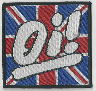   Oi! - Union Jack gewebter Aufnäher - woven Patch Neu & Official!