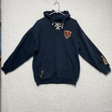 NFL Proline Chicago Bears Embroidered Hoodie Mens Size Medium