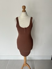 Women’s Zara Brown Ribbed Strappy Short Bodycon Dress Size Small BNWT rrp £9.95
